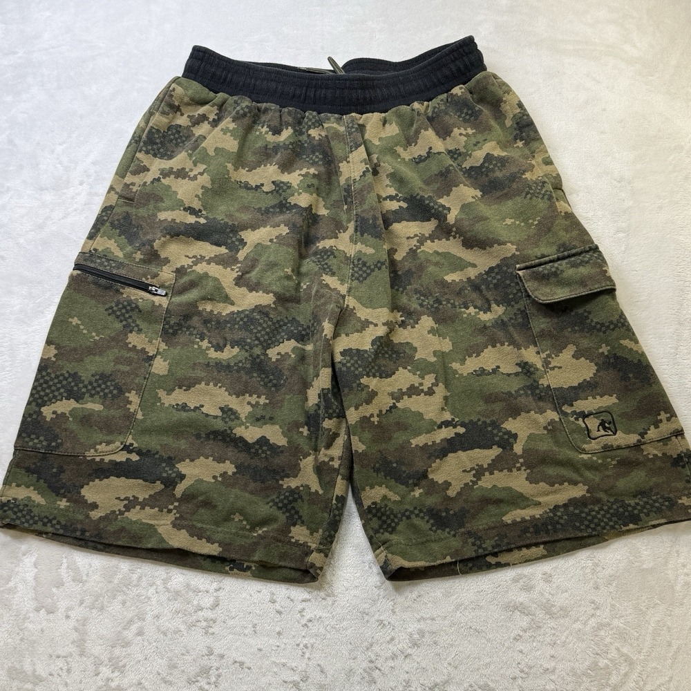 AND1 Camo Cargo Athletic Shorts Mens Large Camo Streetwear Basketball‎ Y2K 90s